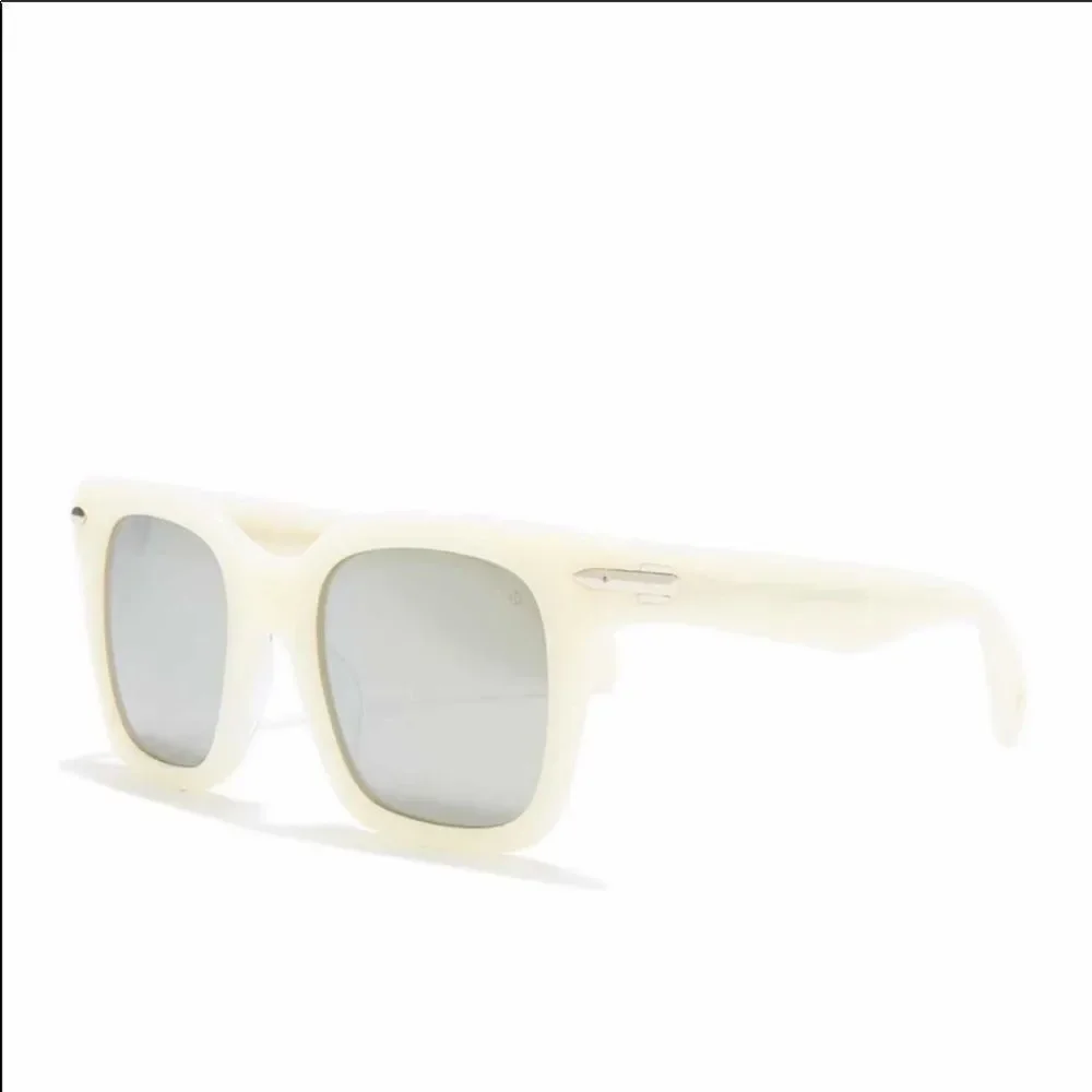 RAG & Bone square oversized sunglasses pearl white new